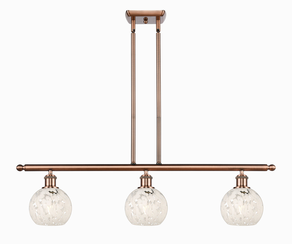 36-Inch 3-Light Stem-Hung Island Light 8.5-Inch High Sloped-Ceiling Compatible