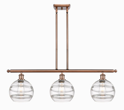Ballston Island Light Cast Brass Steel Glass
