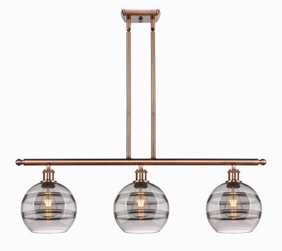 Ballston Island Light Cast Brass Steel Glass