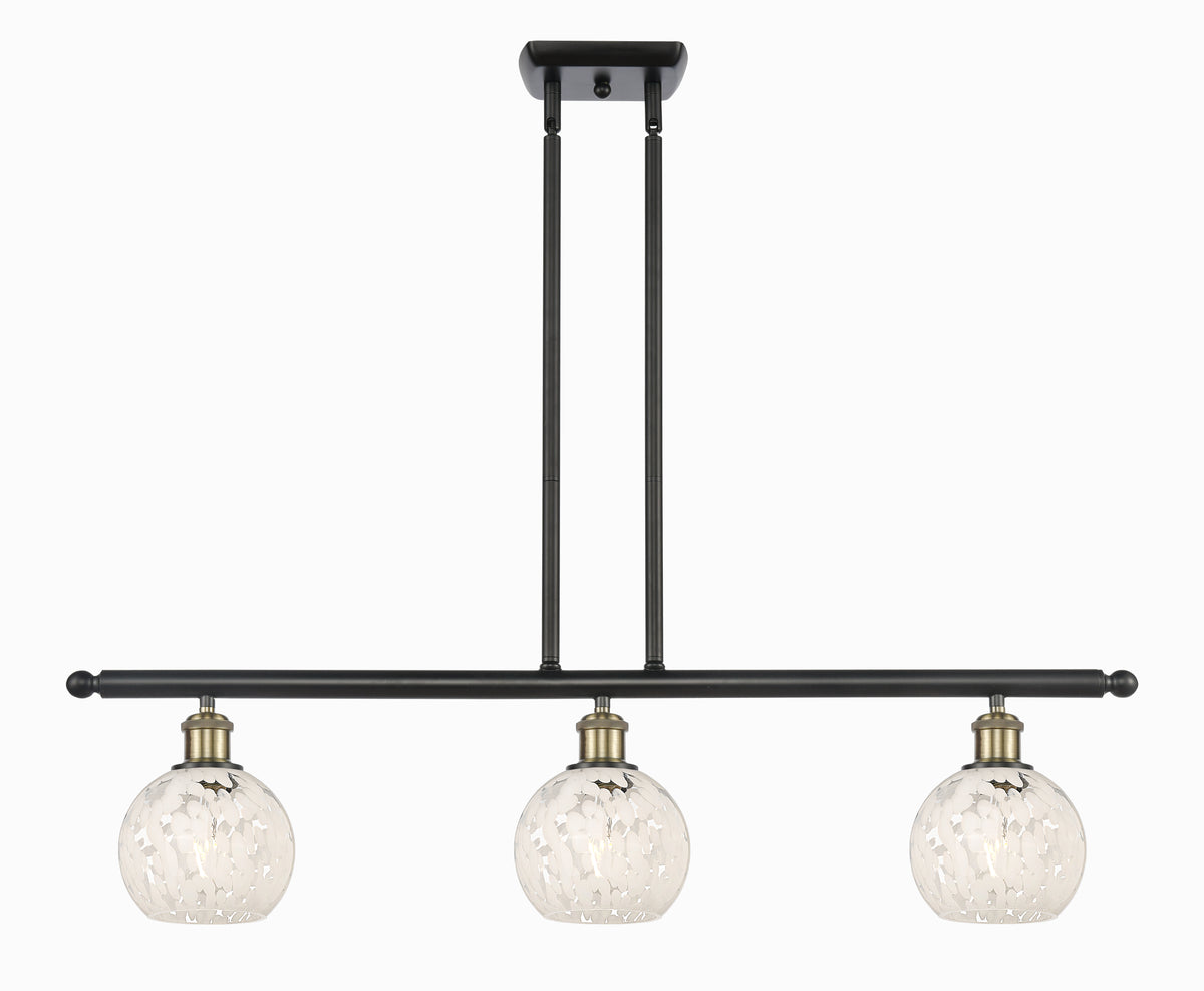 36-Inch 3-Light Stem-Hung Island Light 8.5-Inch High Sloped-Ceiling Compatible
