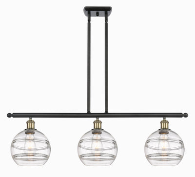 Ballston Island Light Cast Brass Steel Glass