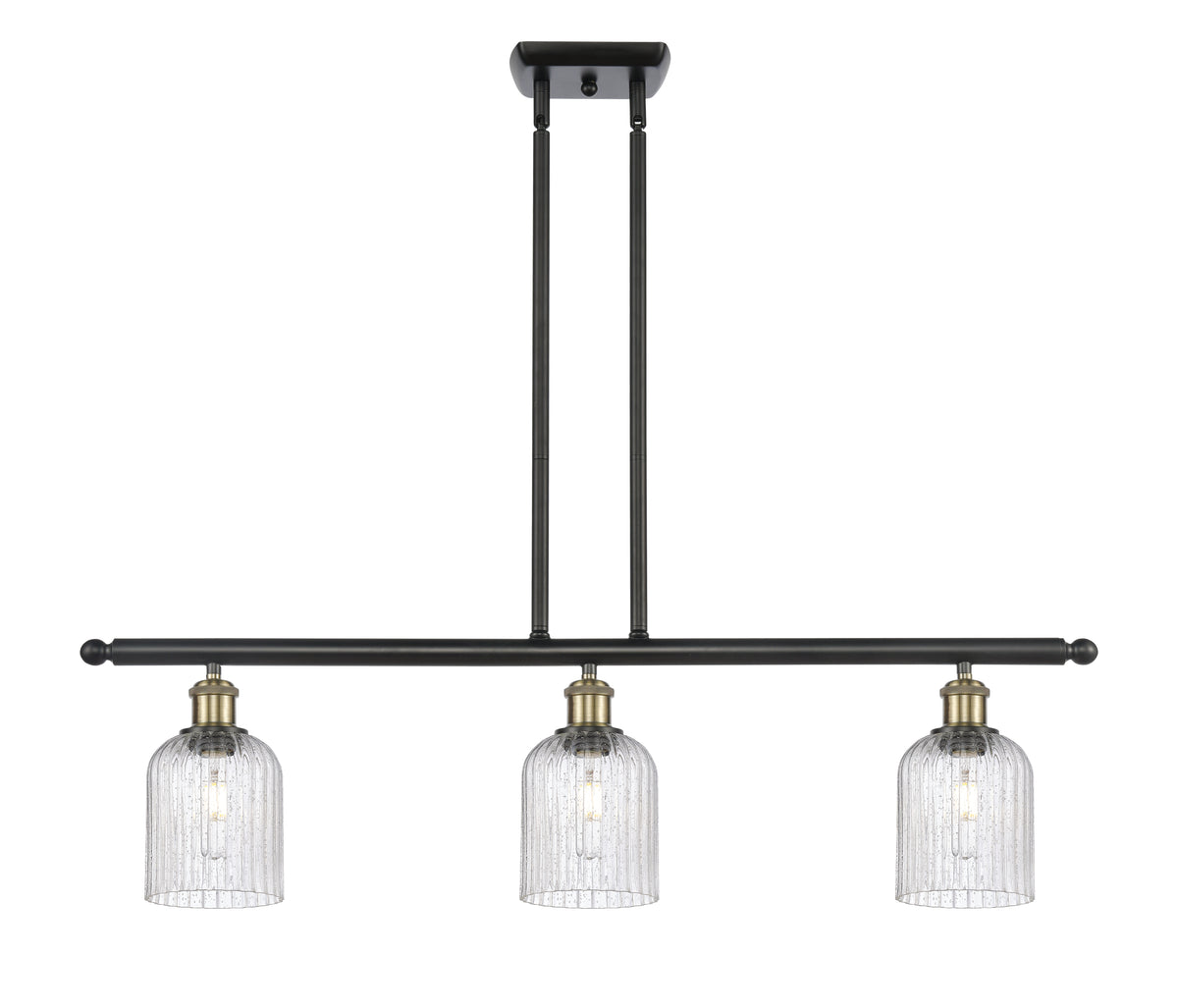 Bridal Veil 36-Inch 3-Light Stem-Hung Island Light 5-Inch Shade