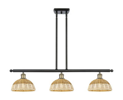 Ballston Island Light Cast Brass Modern Glass