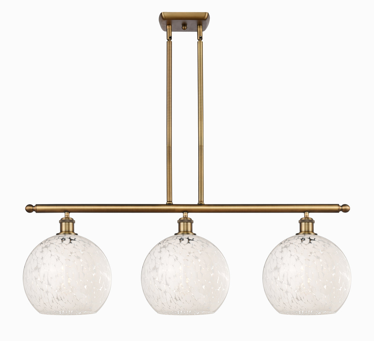37-Inch 3-Light Stem-Hung Island Light 12.25-Inch High Sloped-Ceiling Compatible