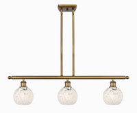 36-Inch 3-Light Stem-Hung Island Light 8.5-Inch High Sloped-Ceiling Compatible