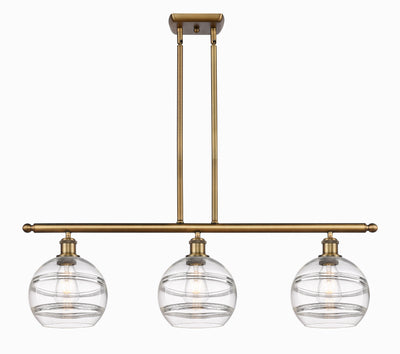 Ballston Island Light Cast Brass Steel Glass