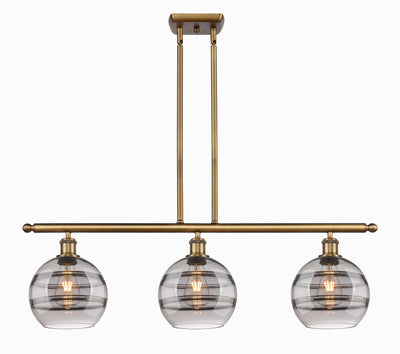 Ballston Island Light Cast Brass Steel Glass