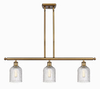 Bridal Veil 36-Inch 3-Light Stem-Hung Island Light 5-Inch Shade