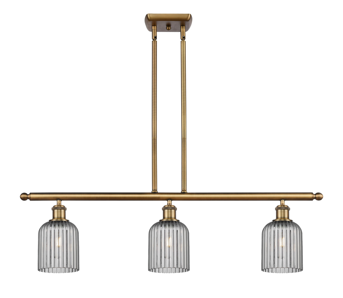 Bridal Veil 36-Inch 3-Light Stem-Hung Island Light 5-Inch Shade