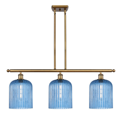 Ballston Island Light Cast Brass Steel Glass