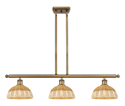 Ballston Island Light Cast Brass Modern Glass