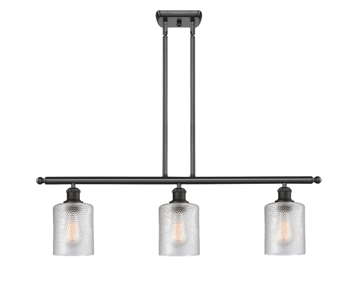 Cobbleskill 36-Inch 3-Light Stem-Hung Island Light 9.5-Inch High Dimmable