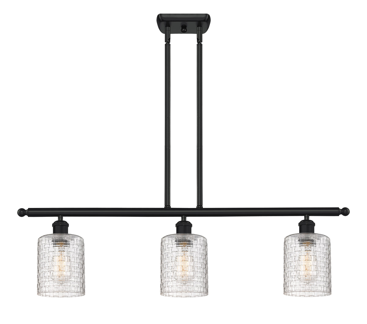 Cobbleskill 36-Inch 3-Light Stem-Hung Island Light 9.5-Inch High