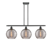 Athens Deco Swirl 37-Inch 3-Light Stem-Hung Island Light
