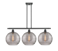 Athens Deco Swirl 39-Inch 3-Light Stem-Hung Island Light