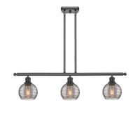 Athens Deco Swirl 36-Inch 3-Light Stem-Hung Island Light 8.625-Inch High