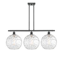 Athens Water Glass 39-Inch 3-Light Stem-Hung Island Light 14-Inch High