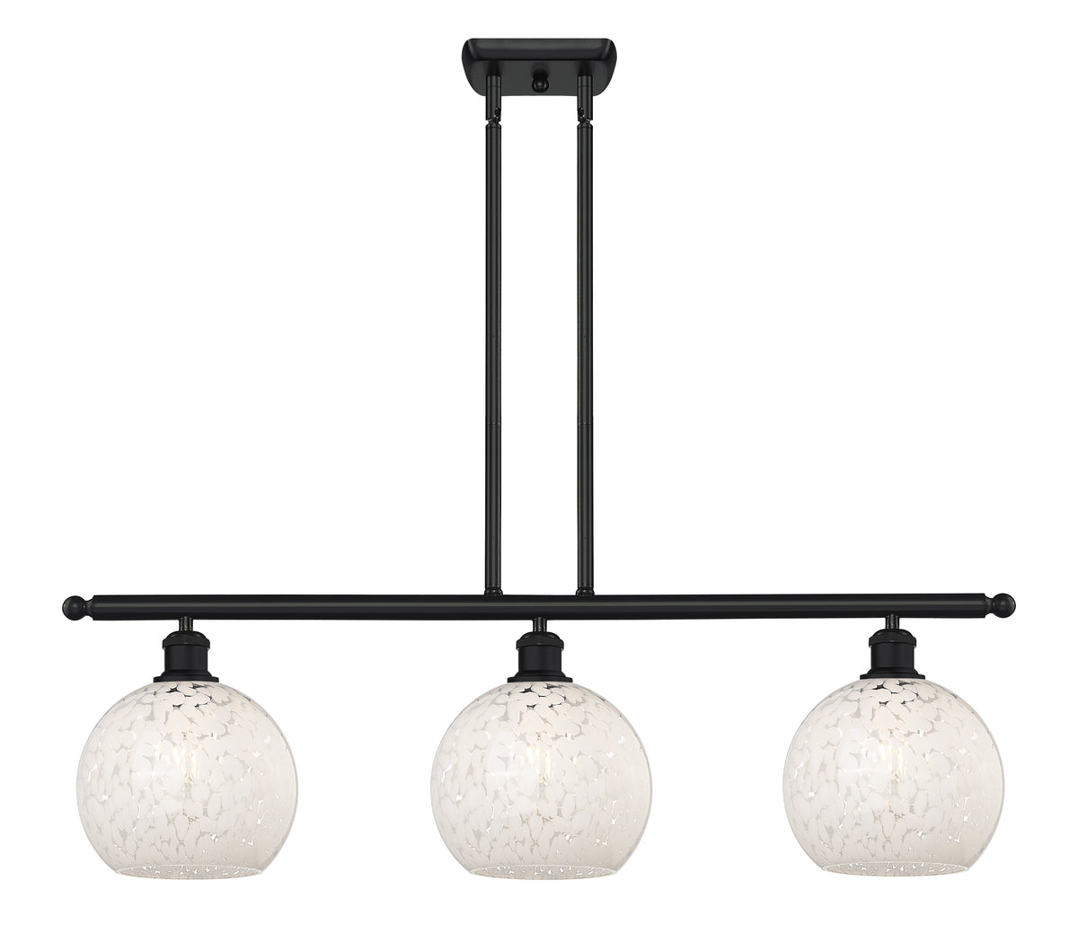 36-Inch 3-Light Stem-Hung Island Light 10.5-Inch High Sloped-Ceiling Compatible