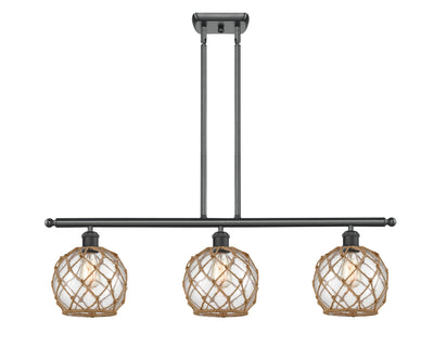 Ballston Island Light Cast Brass Steel Glass