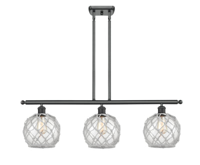 Ballston Island Light Cast Brass Steel Glass