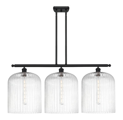 Ballston Island Light Cast Brass Glass Steel