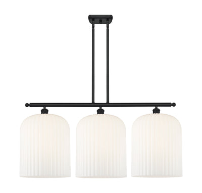 Ballston Island Light Cast Brass Glass Steel