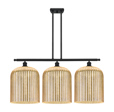 Ballston Island Light Cast Brass Glass Steel