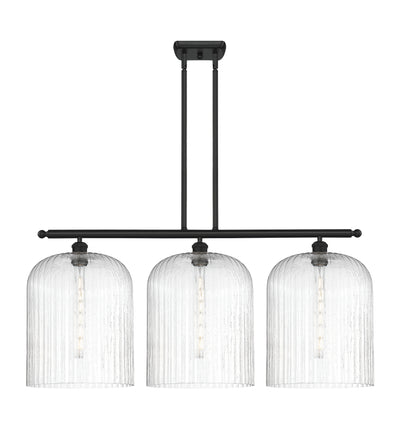 Ballston Island Light Cast Brass Glass Steel
