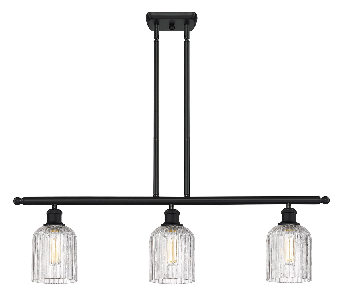 Bridal Veil 36-Inch 3-Light Stem-Hung Island Light 5-Inch Shade