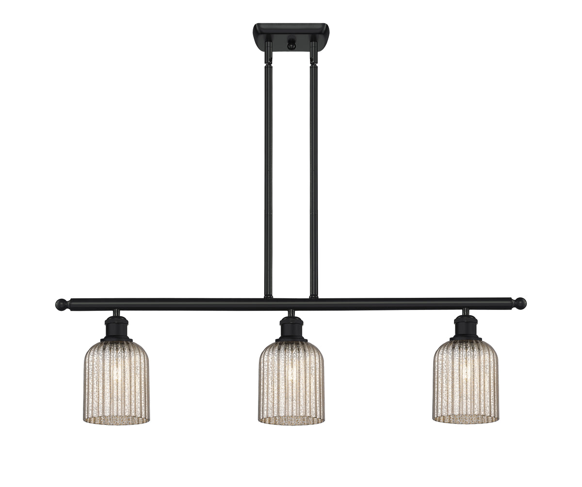 Bridal Veil 36-Inch 3-Light Stem-Hung Island Light 5-Inch Shade