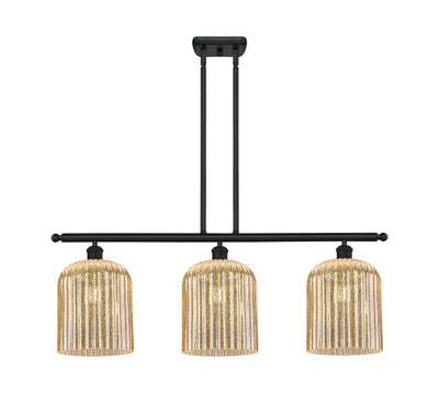 Ballston Island Light Cast Brass Steel Glass