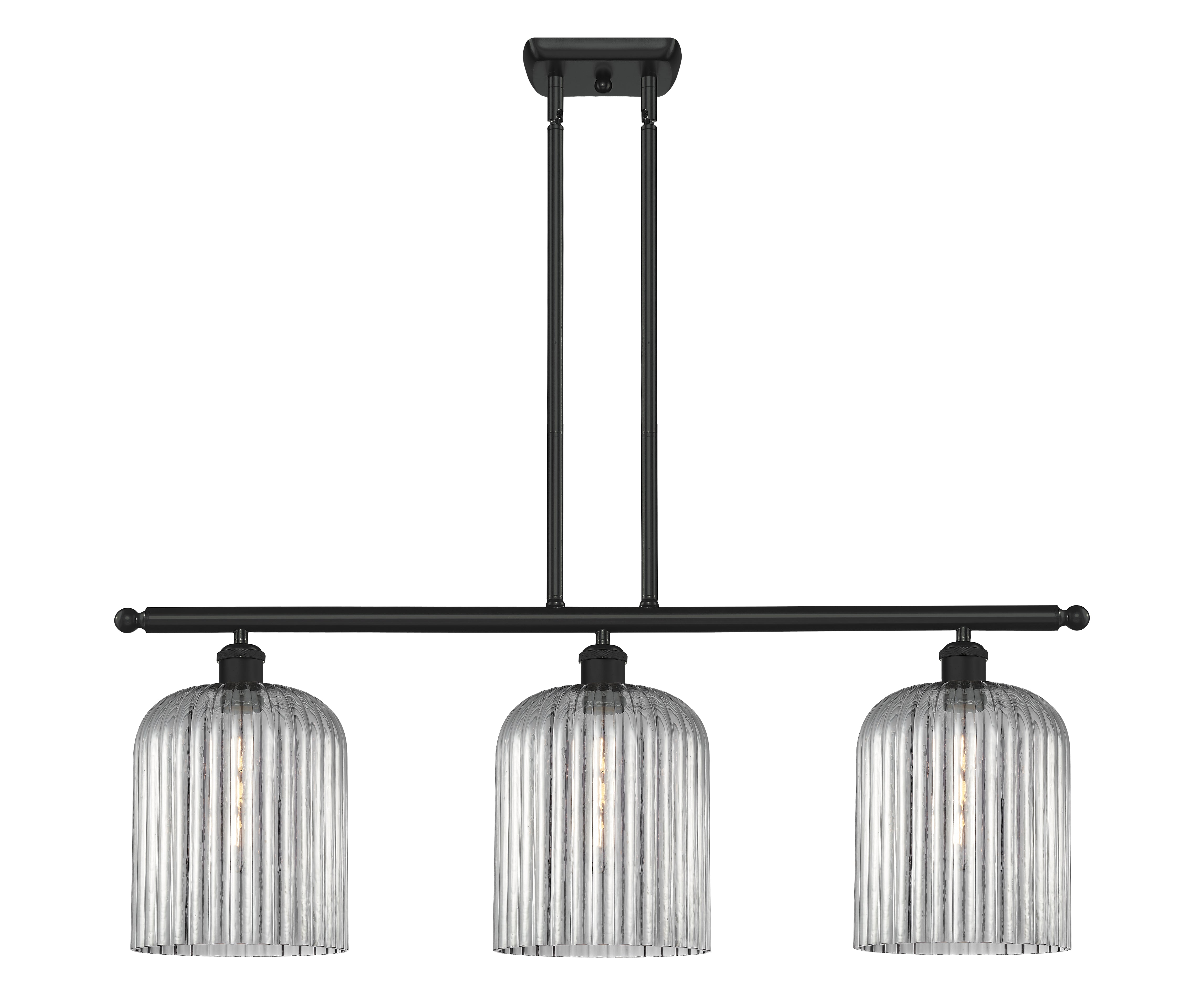 Ballston Island Light Cast Brass Steel Glass