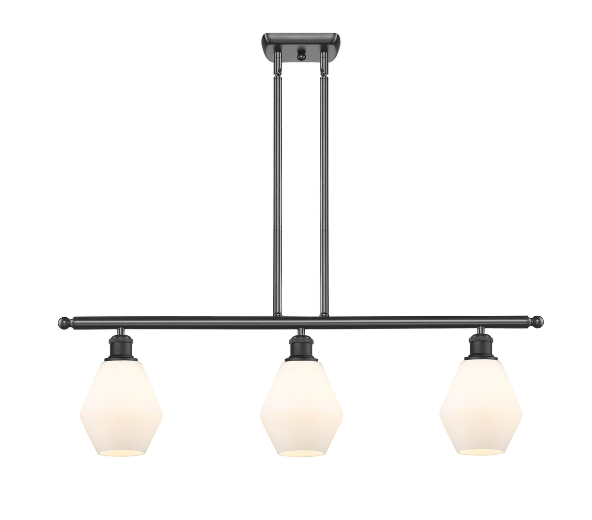 Cindyrella 36-Inch 3-Light Stem-Hung Island Light with LED Bulbs 10-Inch High