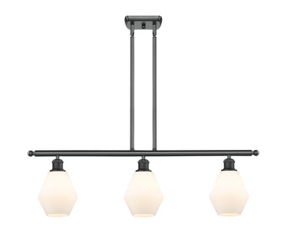 Ballston Island Light Cast Brass Glass Steel