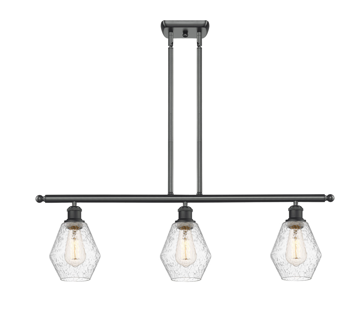 Cindyrella 36-Inch 3-Light Stem-Hung Island Light with LED Bulbs 10-Inch High