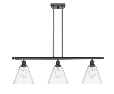 Ballston Island Light Cast Brass Steel Glass