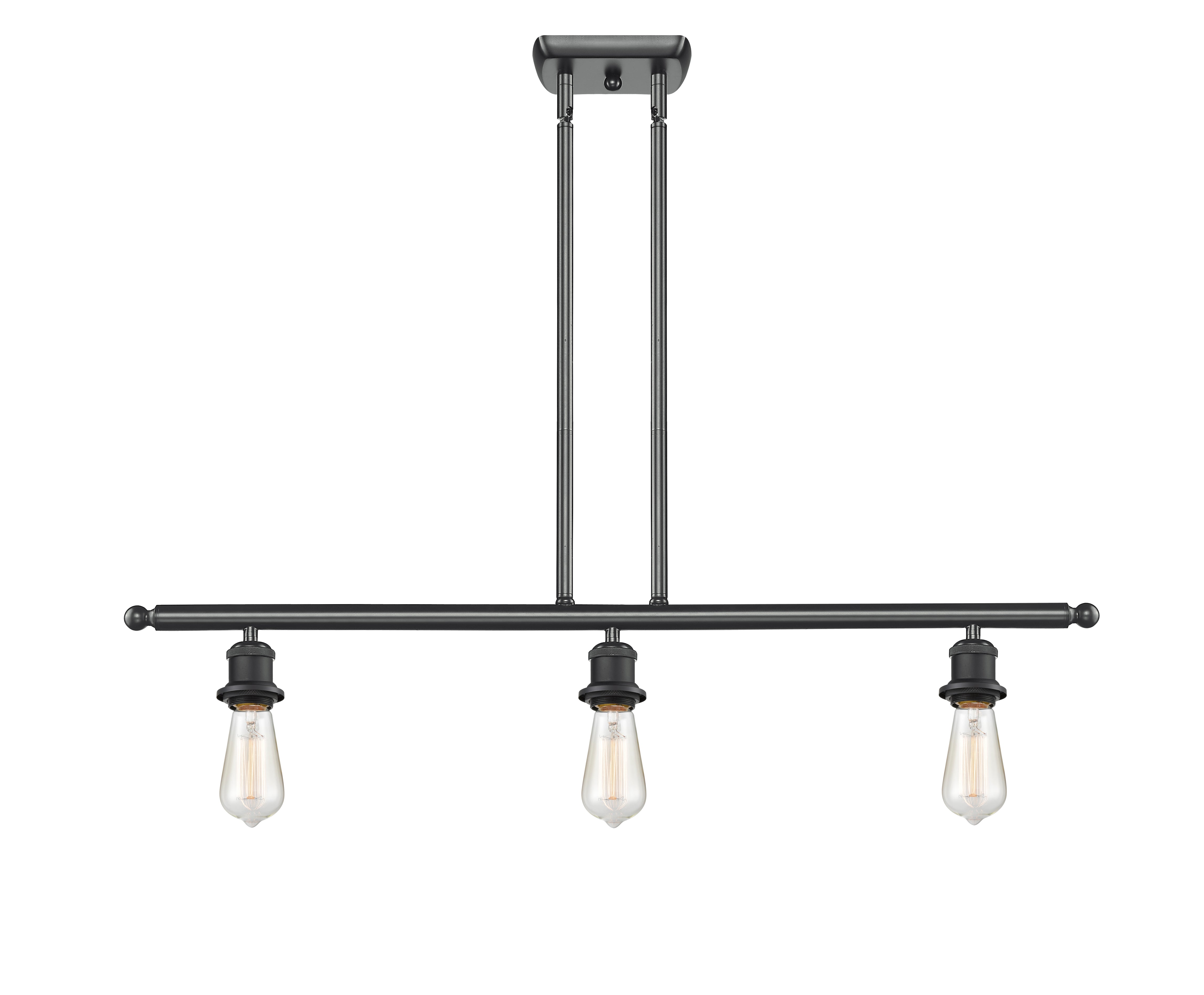 Ballston Island Light Cast Brass Glass Steel
