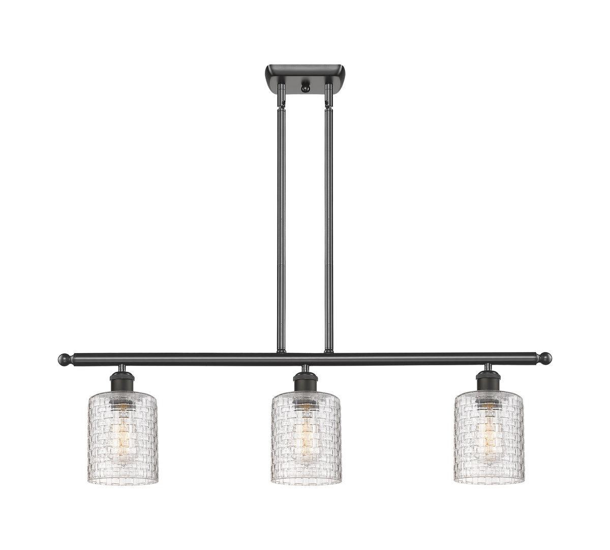 Cobbleskill 36-Inch 3-Light Stem-Hung Island Light 9.5-Inch High