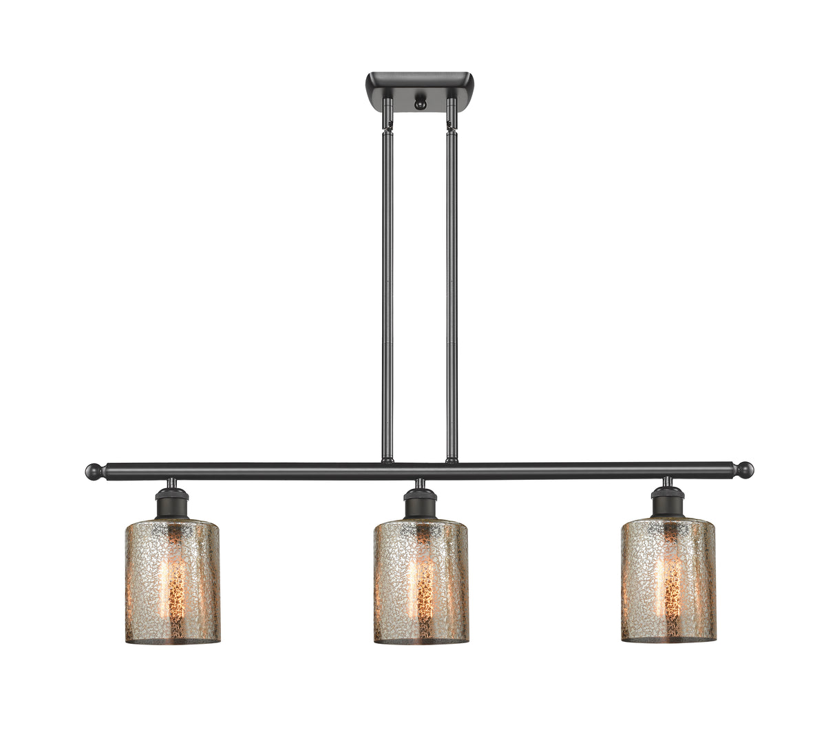 Cobbleskill 36-Inch 3-Light Stem-Hung Island Light 9.5-Inch High Dimmable