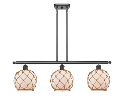Ballston Island Light Cast Brass Steel Glass