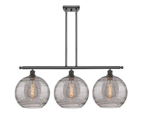 Athens Deco Swirl 39-Inch 3-Light Stem-Hung Island Light