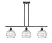 Athens Deco Swirl 36-Inch 3-Light Stem-Hung Island Light 10.375-Inch High