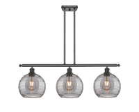 Athens Deco Swirl 36-Inch 3-Light Stem-Hung Island Light 10.375-Inch High