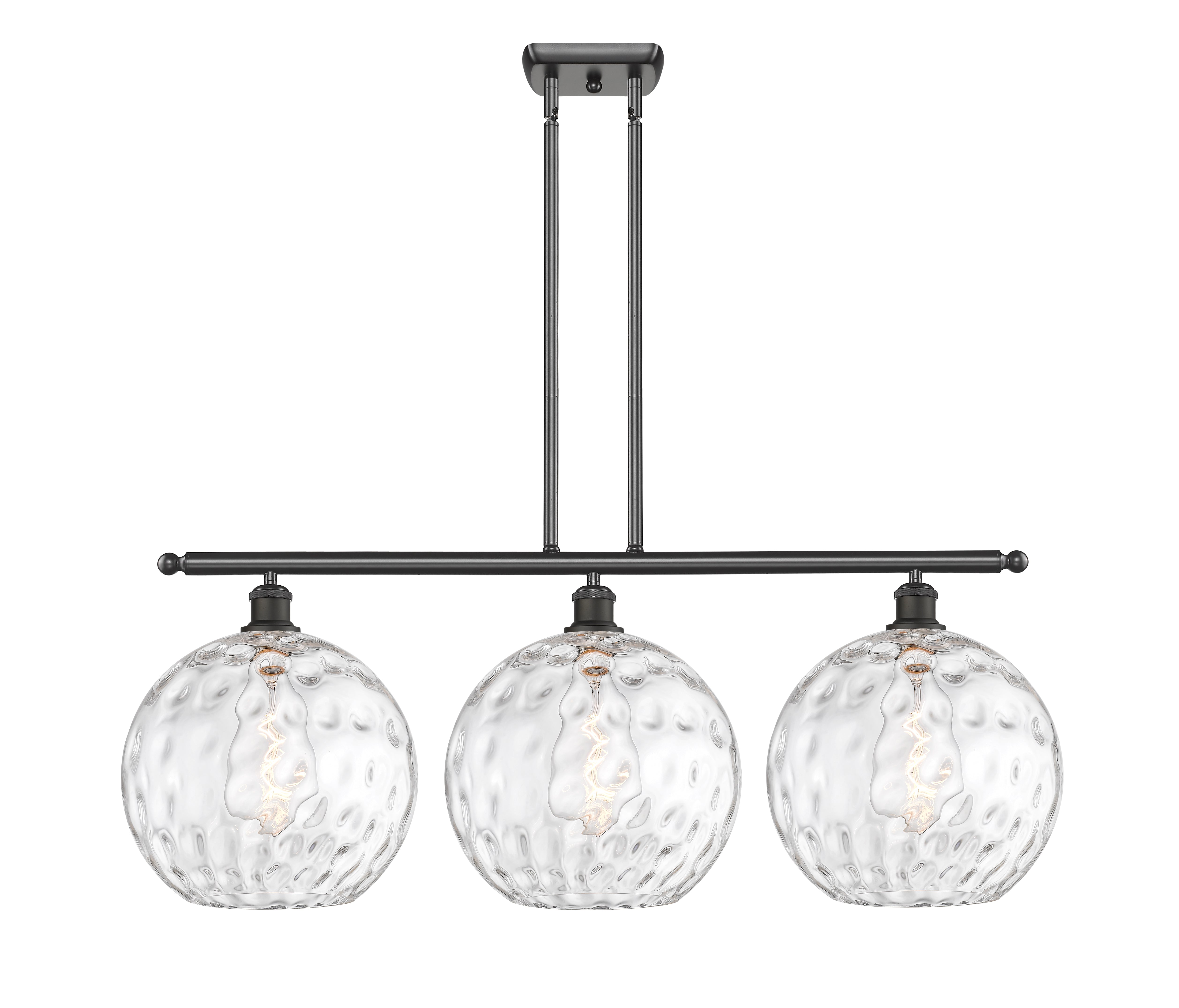 Ballston Island Light Cast Brass Glass