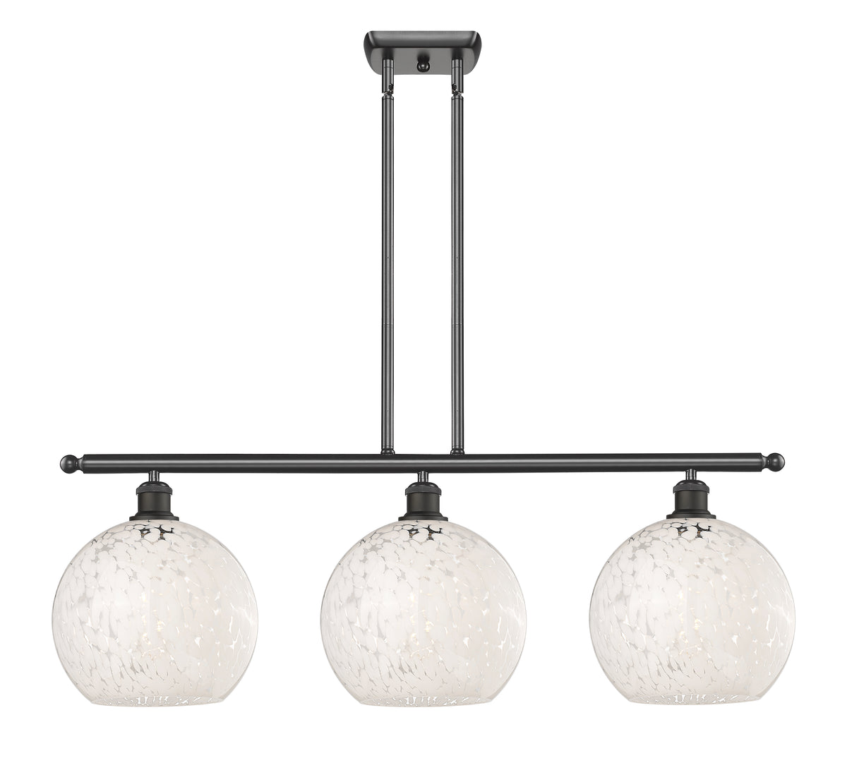 37-Inch 3-Light Stem-Hung Island Light 12.25-Inch High Sloped-Ceiling Compatible