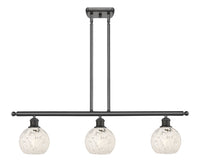36-Inch 3-Light Stem-Hung Island Light 8.5-Inch High Sloped-Ceiling Compatible