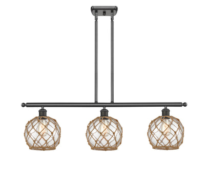 Ballston Island Light Cast Brass Steel Glass