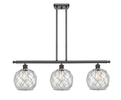Ballston Island Light Cast Brass Steel Glass