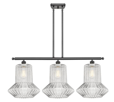 Ballston Island Light Cast Brass Steel Glass