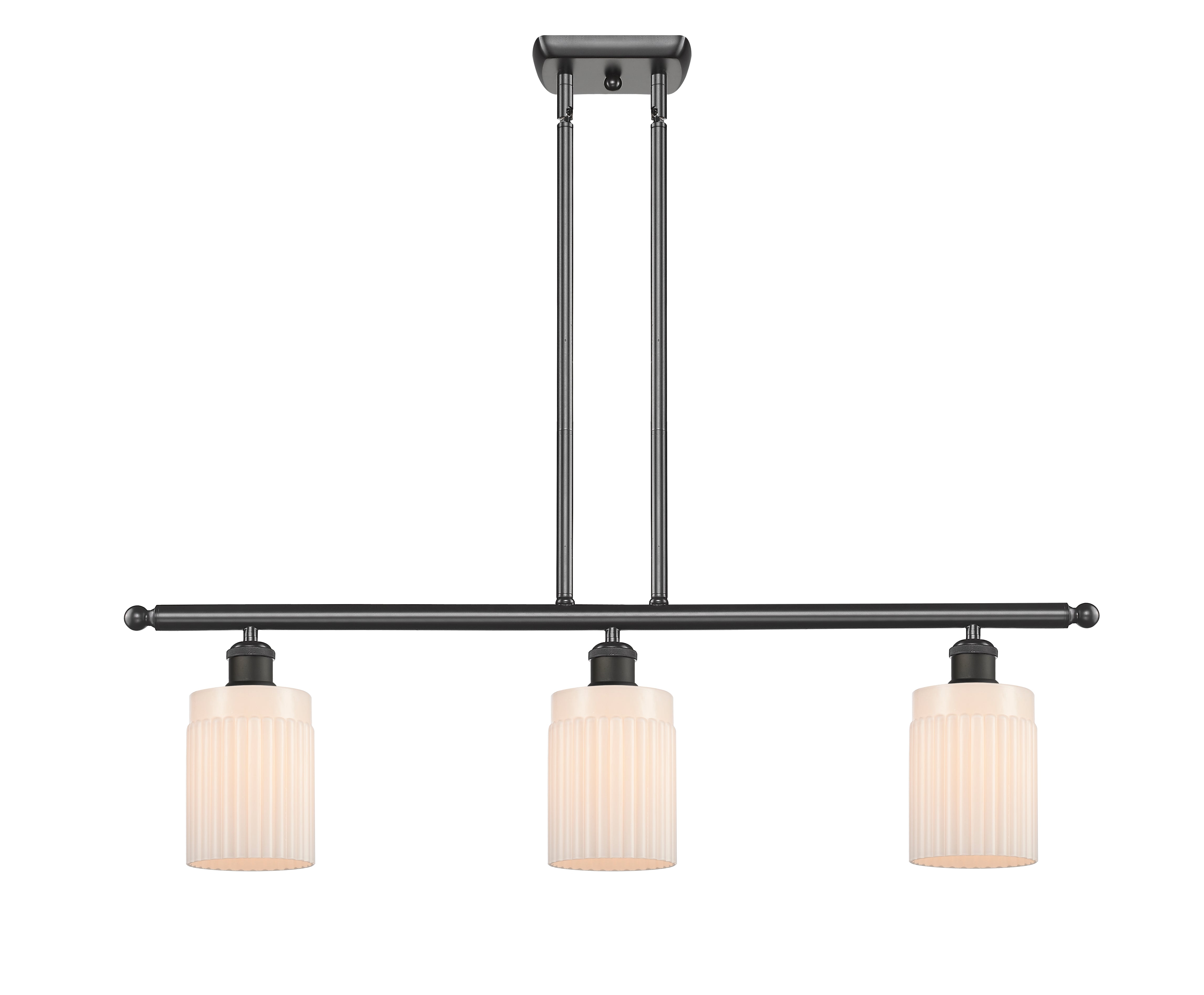 Ballston Island Light Cast Brass Glass Steel